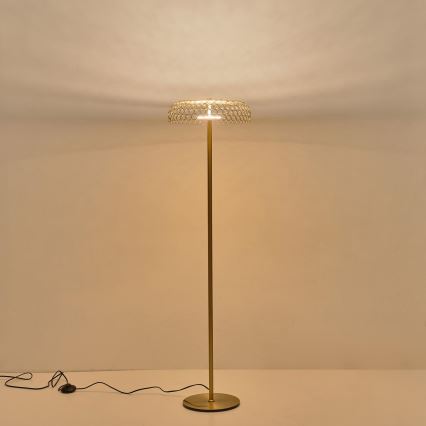 LED Lampa podłogowa LED/10W/230V 3000K złoty