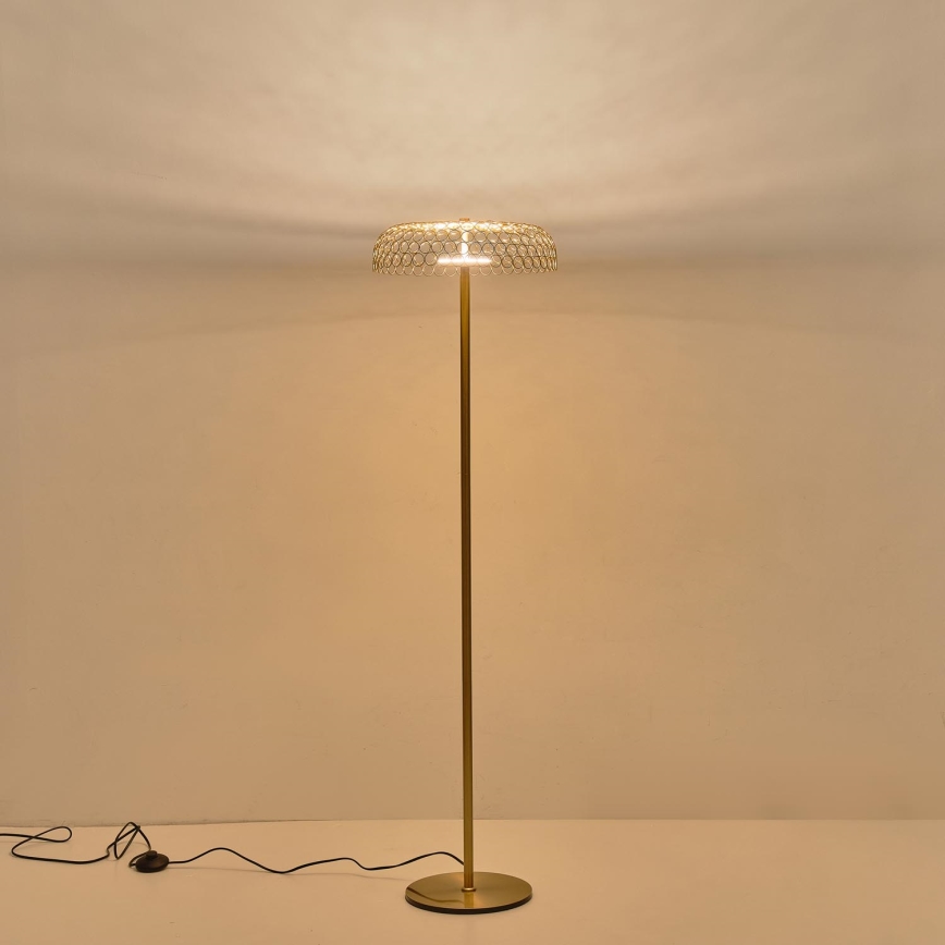 LED Lampa podłogowa LED/10W/230V 3000K złoty