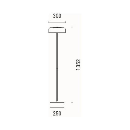 LED Lampa podłogowa LED/8W/230V 3000K