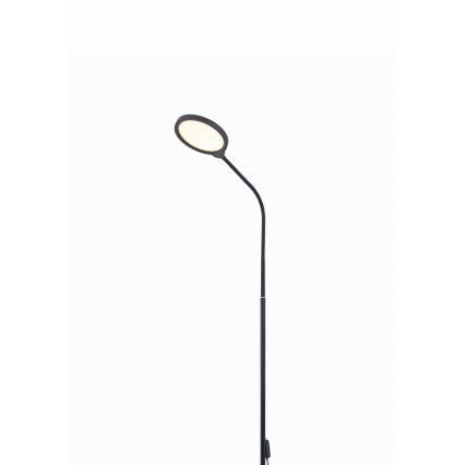 LED Lampa podłogowa ściemnialna 2w1 LED/10W/230V 3000-4500-6500K czarny