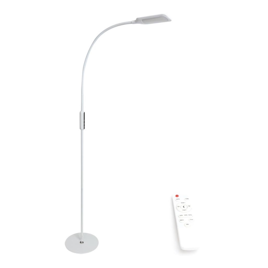LED Lampa podłogowa ściemnialna LED/9W/230V 3000-6500K biały + zdalne sterowanie
