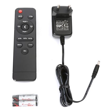 LED Lampa podłogowa ściemnialna LED/9W/230V 3000-6500K czarny + zdalne sterowanie