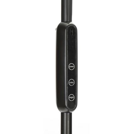 LED Lampa podłogowa ściemnialna LED/9W/230V 3000-6500K czarny + zdalne sterowanie