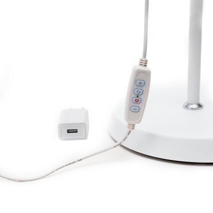 LED Lampa podłogowa ściemnialna SIGNUS LED/10W/230V 3000/4500/6500K biały