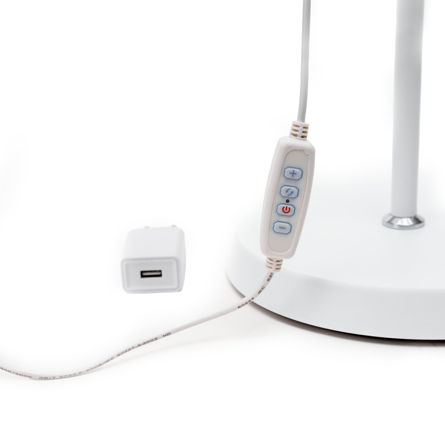 LED Lampa podłogowa ściemnialna SIGNUS LED/10W/230V 3000/4500/6500K biały