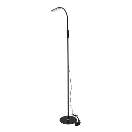 LED Lampa podłogowa ściemnialna TEILO LED/10W/230V 3000/4000/6500K czarny + zdalne sterowanie