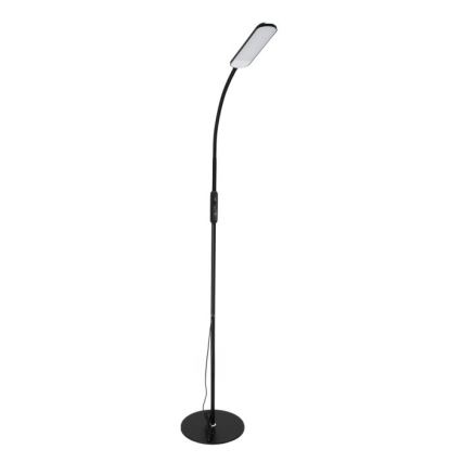 LED Lampa podłogowa ściemnialna TEILO LED/10W/230V 3000/4000/6500K czarny + zdalne sterowanie