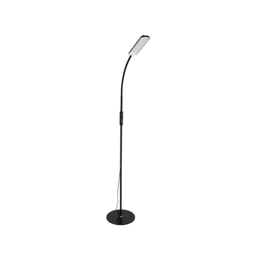 LED Lampa podłogowa ściemnialna TEILO LED/10W/230V 3000/4000/6500K czarny + zdalne sterowanie