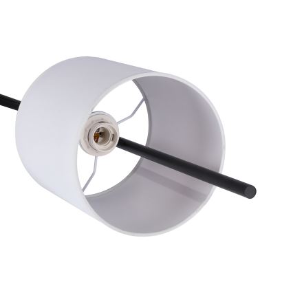 LED Lampa podłogowa TOKYO 1xE27/40W/230V + LED/3W czarny/biały