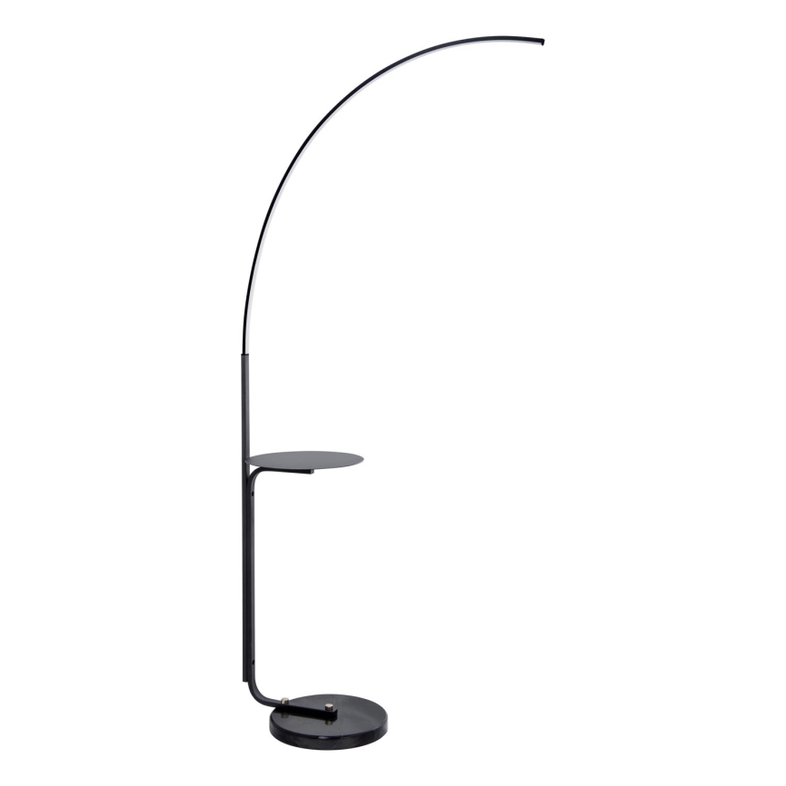 LED Lampa podłogowa ze stolikiem LED/20W/230V 3000-6500K czarny