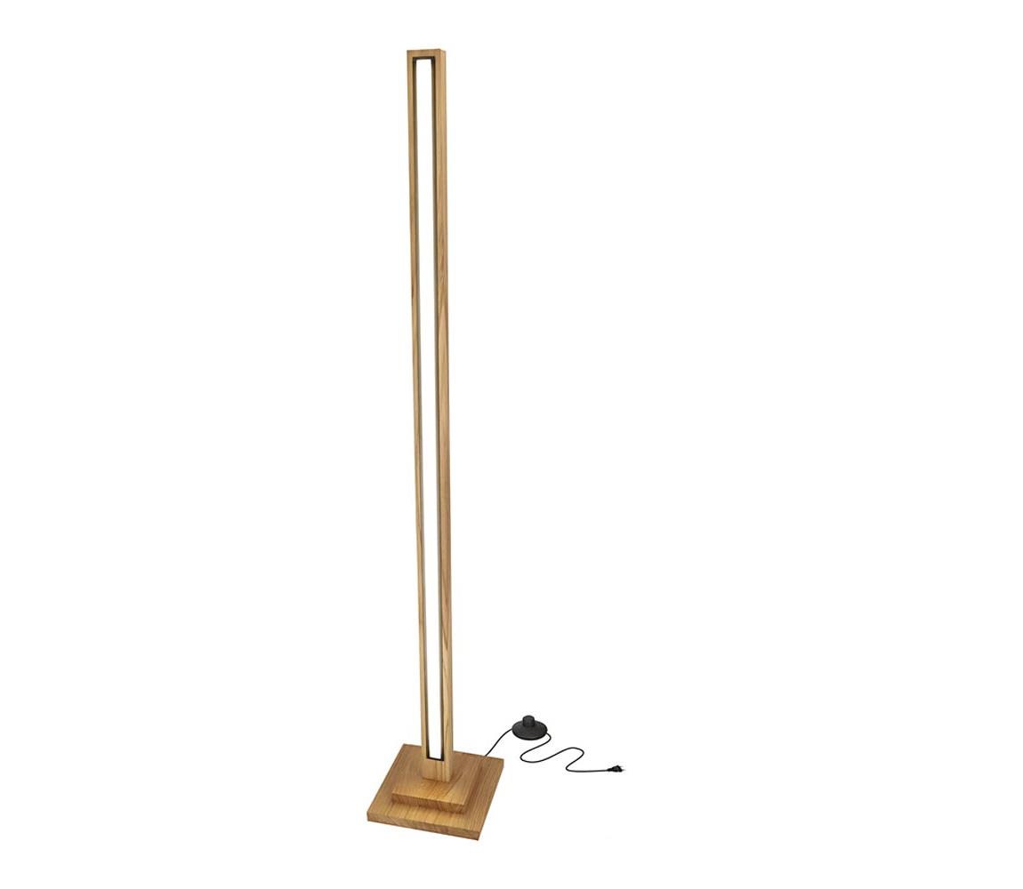 LED Lampa podłogowa ALSET LED/18W/230V dąb