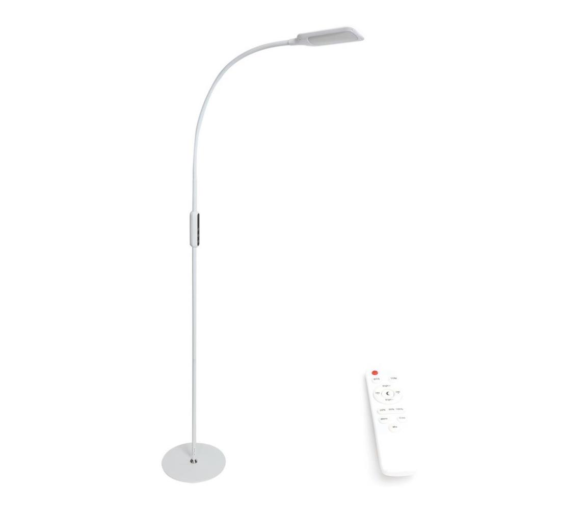LED Lampa podłogowa ściemnialna LED/9W/230V biały + zdalne sterowanie