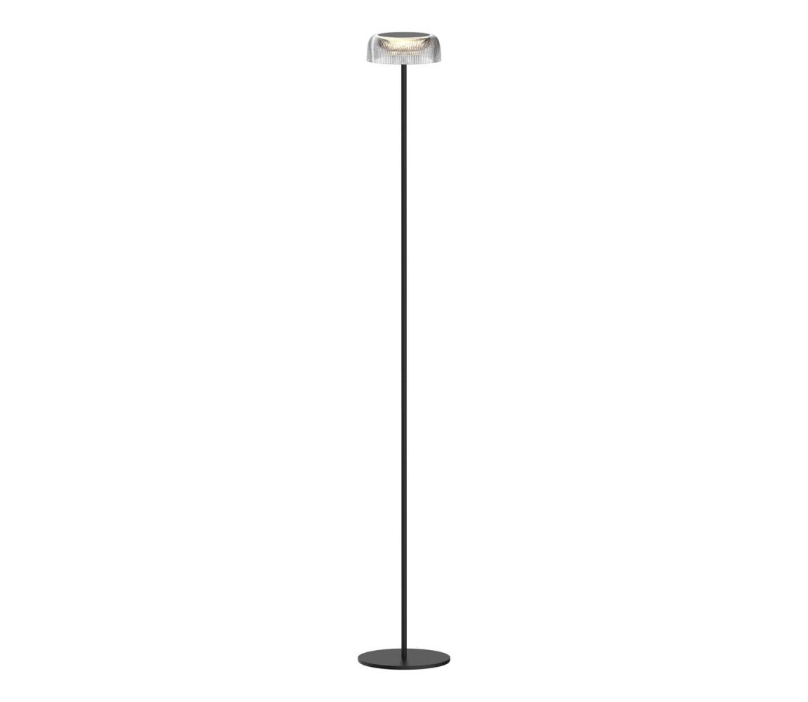 LED Lampa podłogowa ściemnialna TRYPOLIS LED/2W/5V USB 1800 mAh IP44 czarny