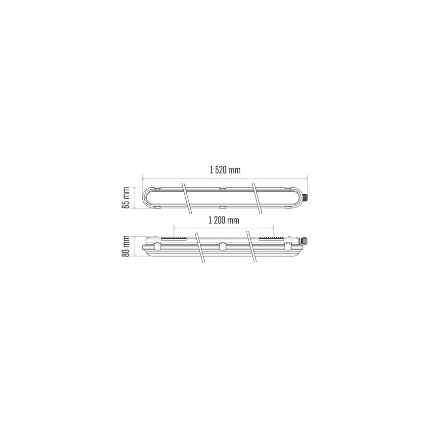 LED Lampa przemysłowa LED/56W/230V IP66 4000K