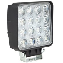 LED Lampa robocza EPISTAR 16xLED/48W/10-30V IP67 6000K