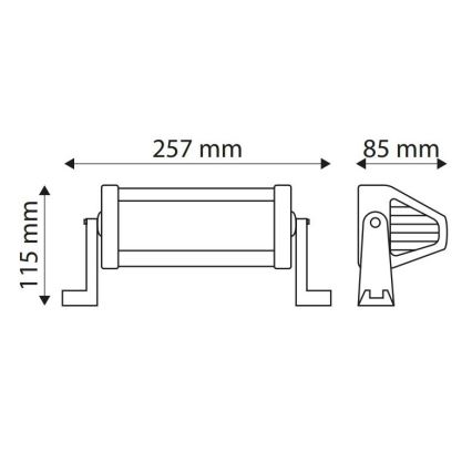 LED Lampa robocza EPISTAR LED/36W/10-30V IP67 6000K