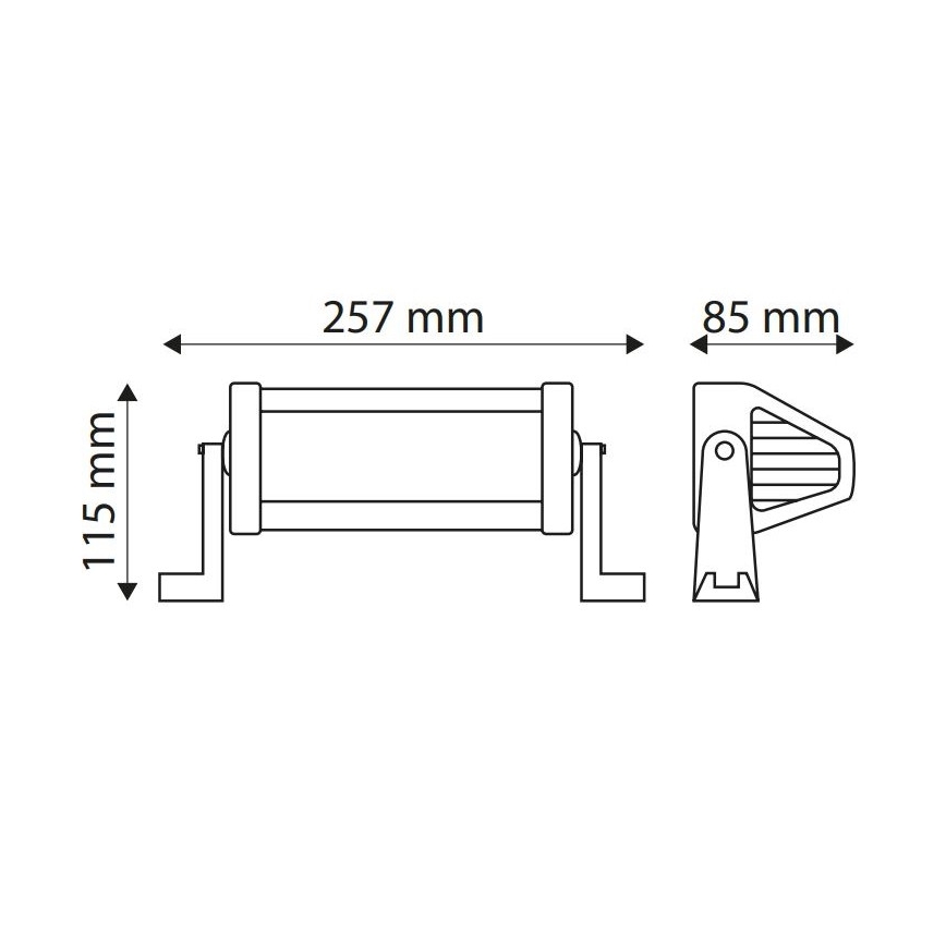 LED Lampa robocza EPISTAR LED/36W/10-30V IP67 6000K