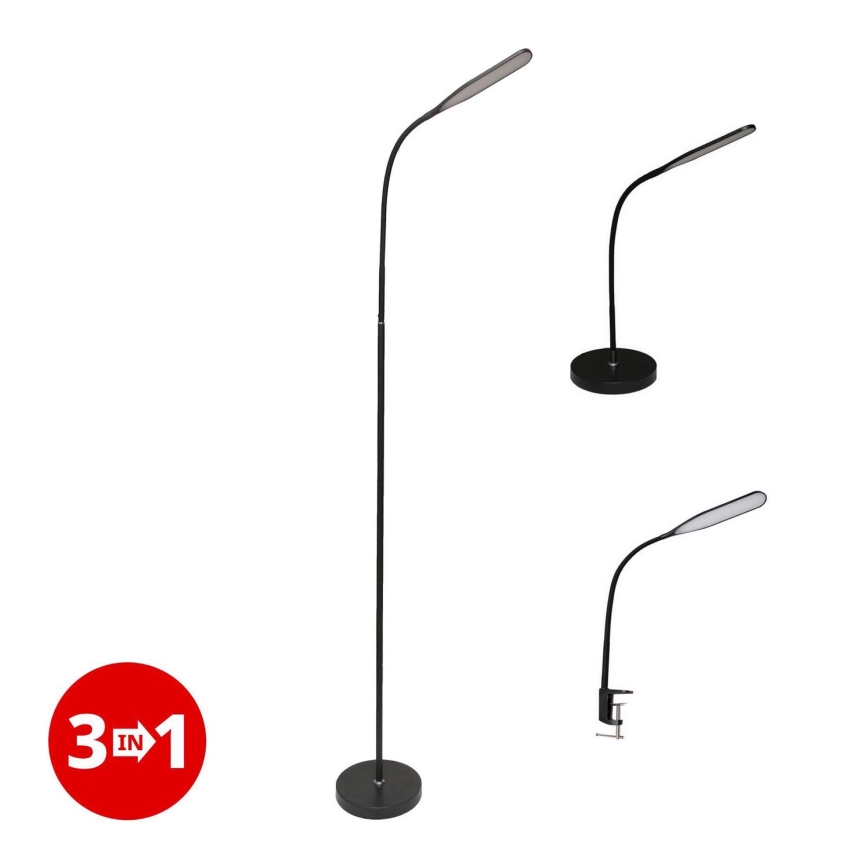 LED Lampa ściemnialna 3w1 LED/10W/230V 3000/4000/6000K CRI 90 czarna
