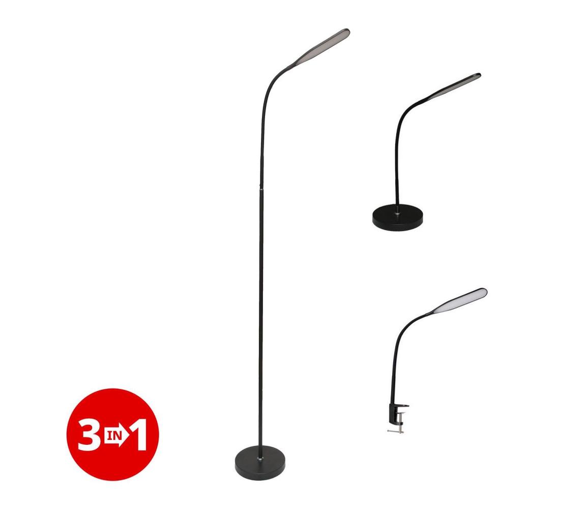 LED Lampa ściemnialna 3w1 LED/10W/230V 3000/4000/6000K CRI 90 czarna