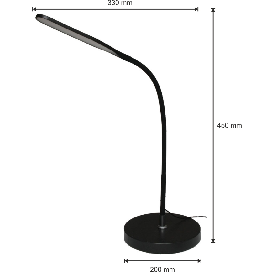 LED Lampa ściemnialna 3w1 LED/10W/230V 3000/4000/6000K CRI 90 czarna