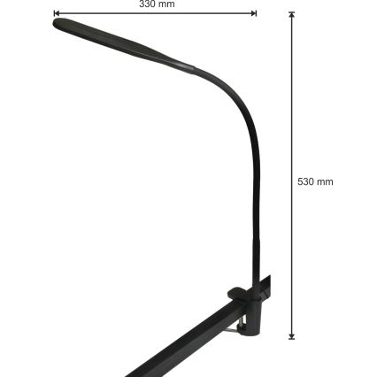 LED Lampa ściemnialna 3w1 LED/10W/230V 3000/4000/6000K CRI 90 czarna