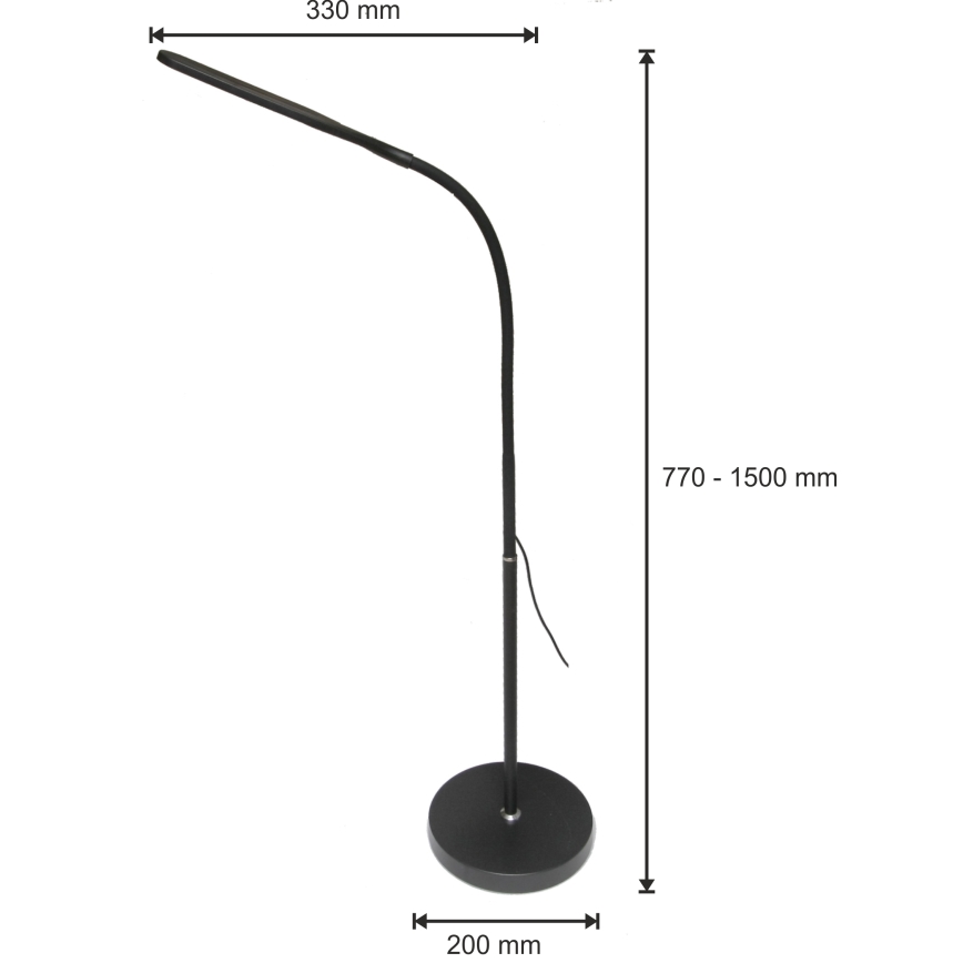LED Lampa ściemnialna 3w1 LED/10W/230V 3000/4000/6000K CRI 90 czarna