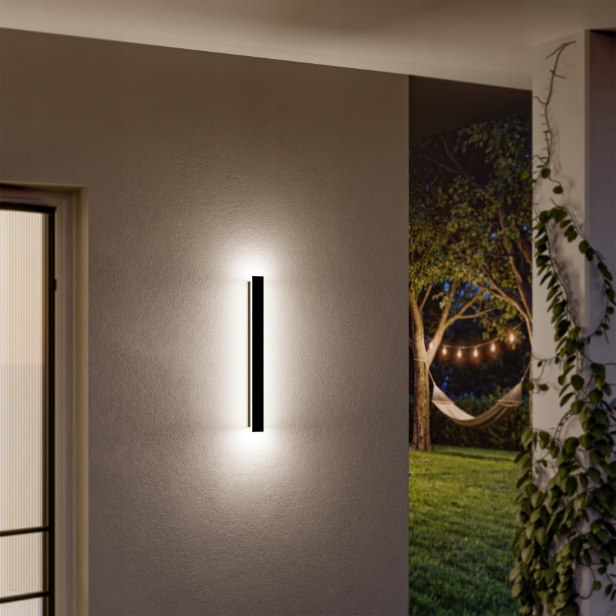 LED lampa ścienna zewnętrzna LED/18W/230V 60 cm IP65 czarna