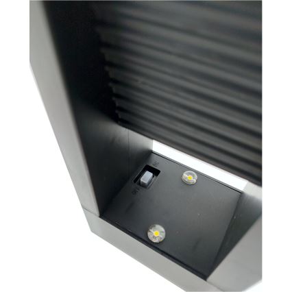 LED lampa solarna 2xLED/1,2V 200 mAh IP44 czarna