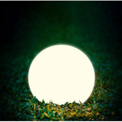 LED Lampa solarna BALL LED/3,7V 2000 mAh śr. 50 cm IP65 biały