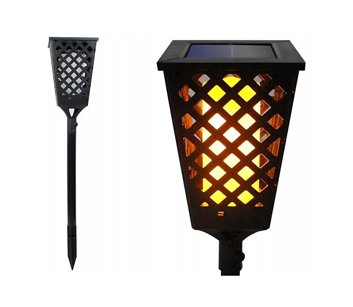 LED Lampa solarna LED/0,6W/5,5V IP65 107 cm czarny