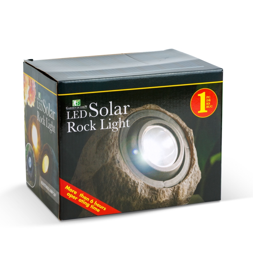LED lampa solarna LED/1,2V 1000 mAh IP44 kamień