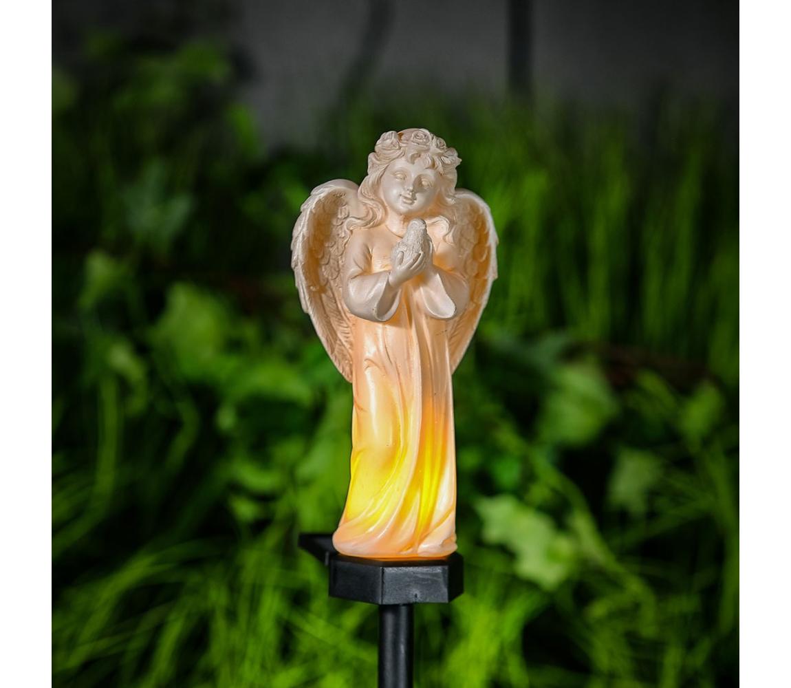 LED lampa solarna LED/1,2V 300 mAh IP44 anioł