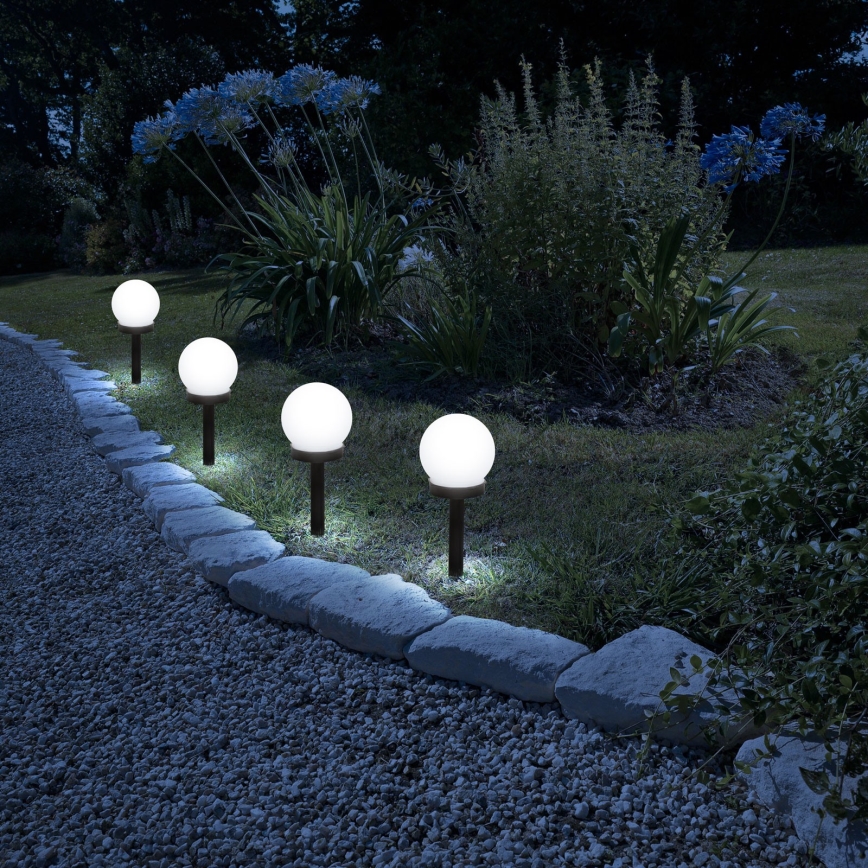 LED Lampa solarna LED/1,2V 40mAh IP44 czarna