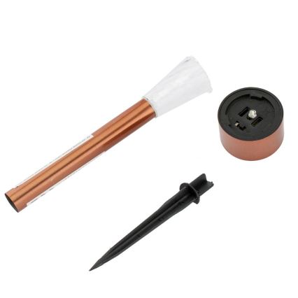 Lampa solarna LED LED/2V 40 mAh IP44 miedziana