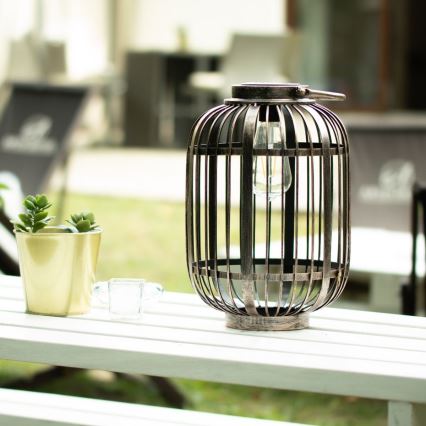 LED Solarna lampa LORETA 1xE27/1,2V 600 mAh IP44
