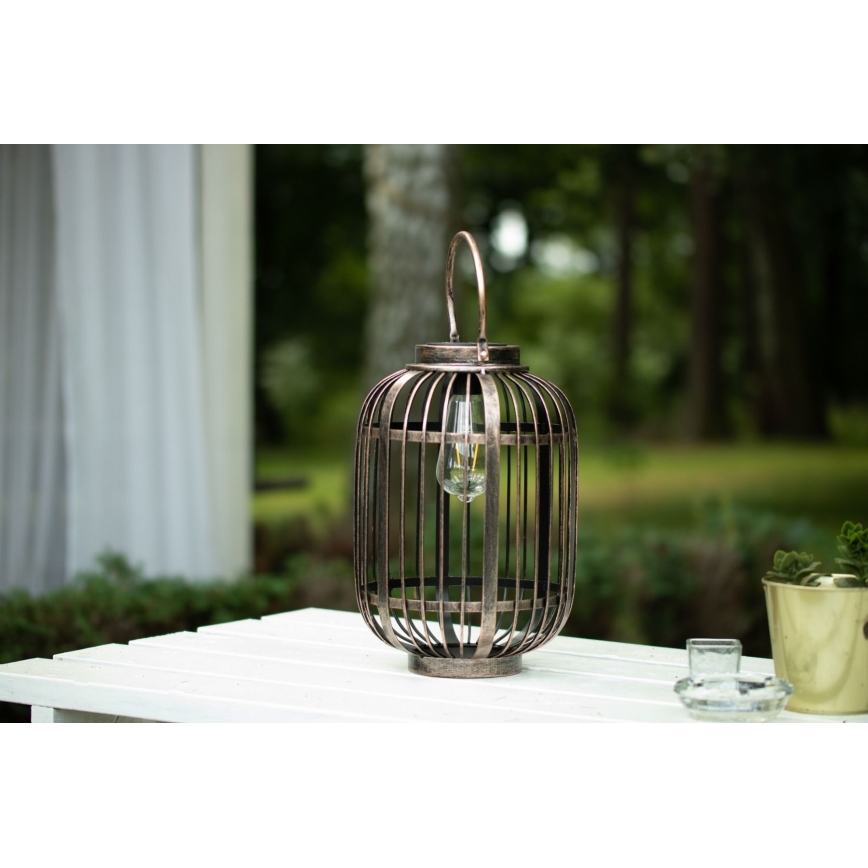LED Solarna lampa LORETA 1xE27/1,2V 600 mAh IP44