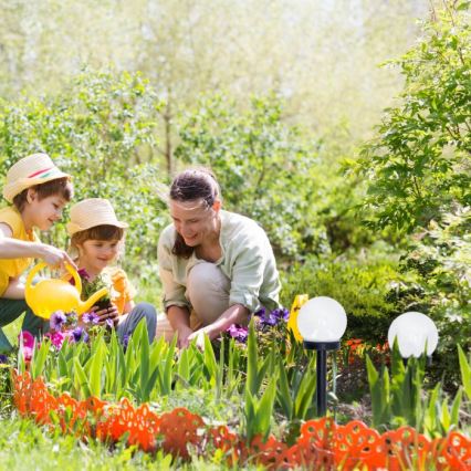 LED Lampa solarna SPHERE LED/1,2V 4000K IP44 40 mAh śr. 10 cm