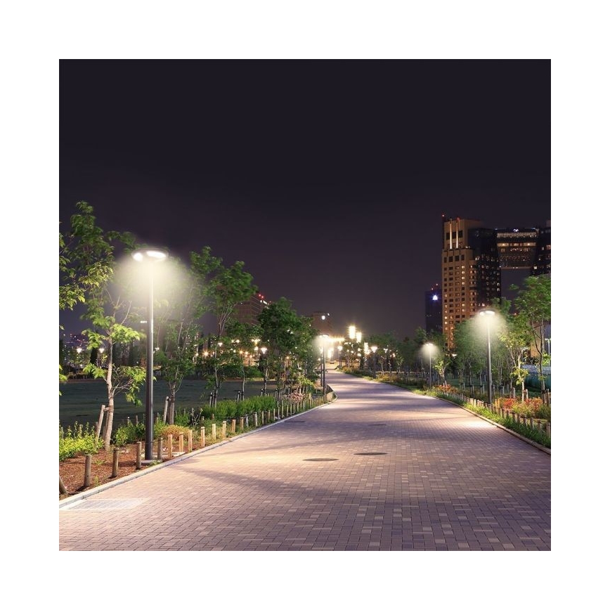 LED Solarna lampa uliczna z czujnikiem LED/10W/3,2V IP65 4000K 15000 mAh + pilot zdalnego sterowania