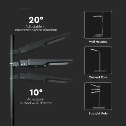 Lampa uliczna LED solarna z czujnikiem LED/40W/9,6V IP65 6000K 12000 mAh + pilot zdalnego sterowania