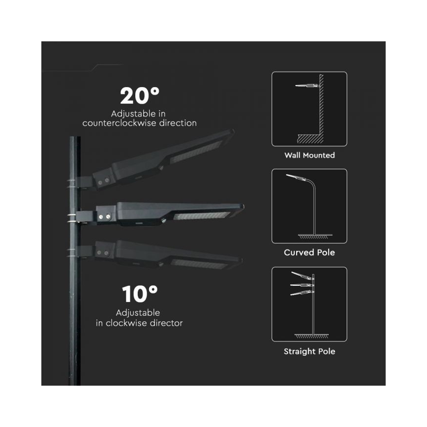Lampa uliczna LED solarna z czujnikiem LED/40W/9,6V IP65 6000K 12000 mAh + pilot zdalnego sterowania