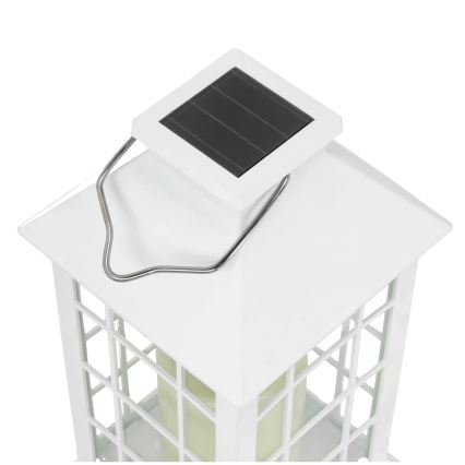 LED Lampa solarna wisząca LED/0,02W/1,2V 1xAA 2700K IP44 200 mAh biały