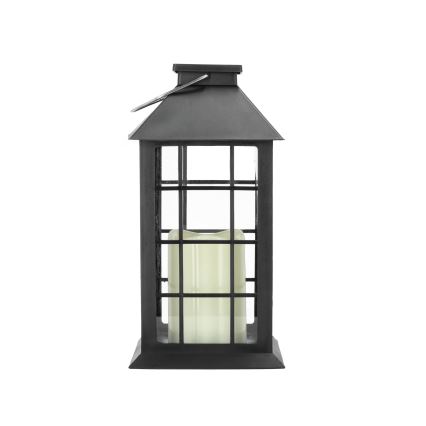 LED Lampa solarna wisząca LED/0,02W/1,2V 1xAA 2700K IP44 200 mAh czarny
