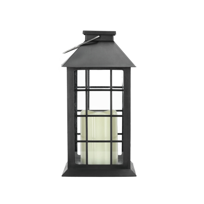 LED Lampa solarna wisząca LED/0,02W/1,2V 1xAA 2700K IP44 200 mAh czarny
