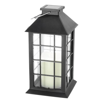 LED Lampa solarna wisząca LED/0,02W/1,2V 2700K IP44 czarna