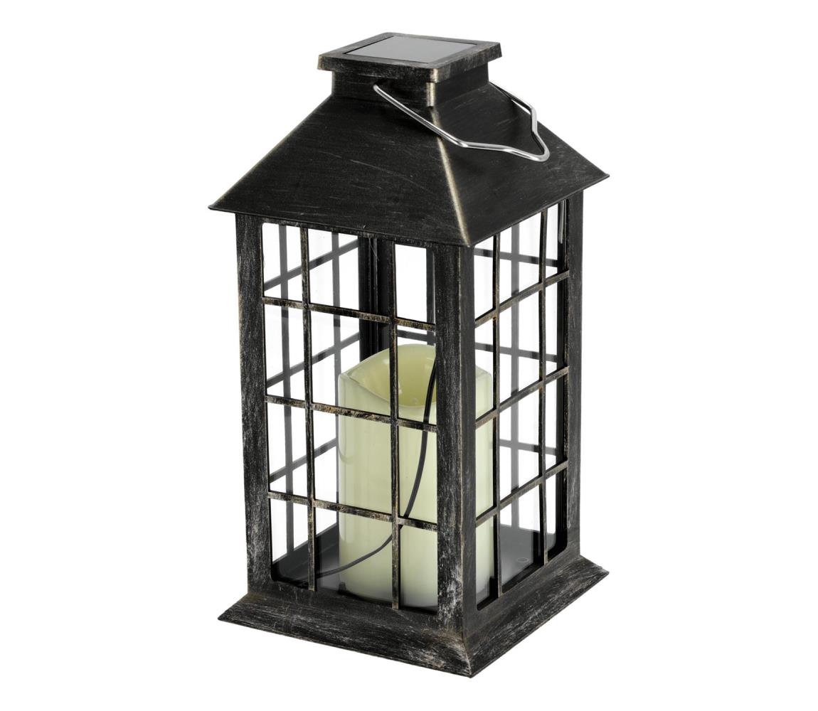 LED Lampa solarna wisząca LED/0,02W/1,2V 2700K IP44 patyna