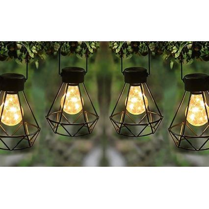 LED Lampa solarna wisząca LED/0,1W/1,2V 600 mAh śr. 13 cm