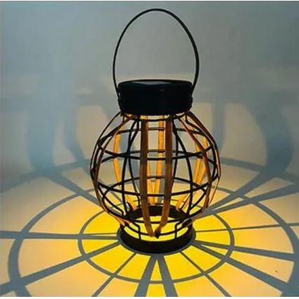 LED Lampa solarna wisząca LED/0,1W/1,2V śr. 15 cm 600 mAh IP44