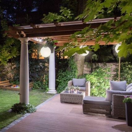 LED Lampa solarna wisząca ORIGAMI LED/0,08W/1,2V 1xAAA 300mAh śr. 20 cm IP44