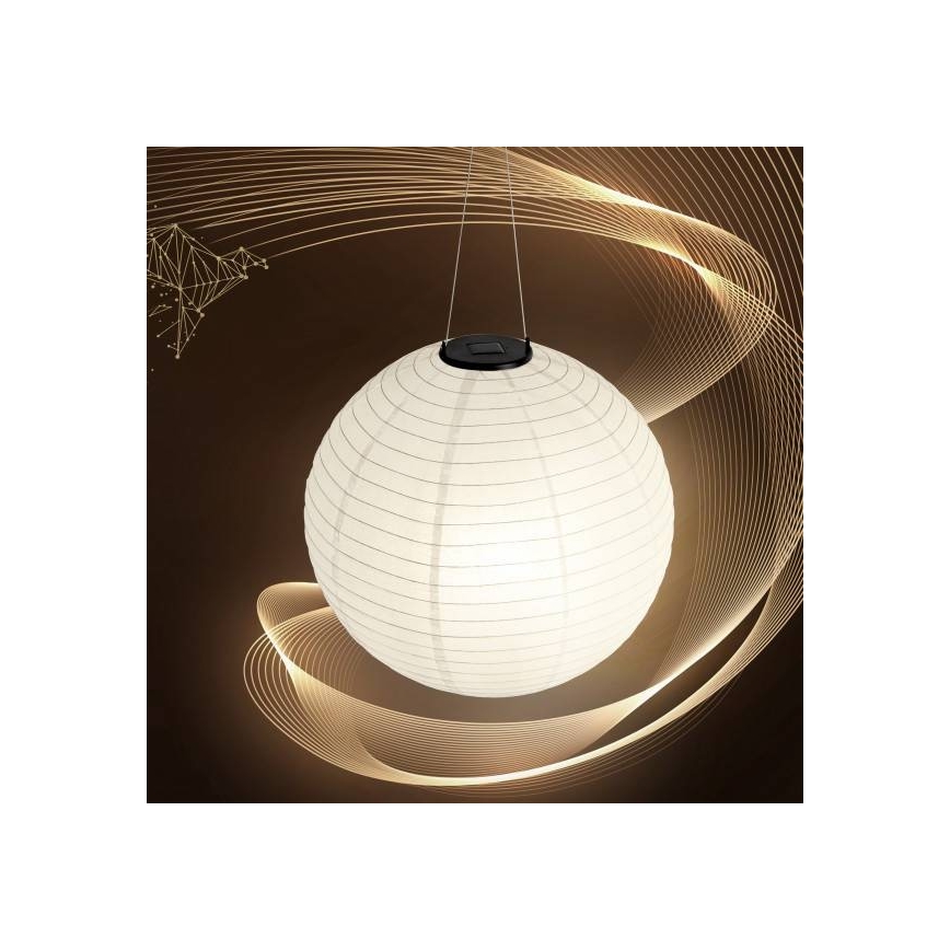 LED Lampa solarna wisząca ORIGAMI LED/0,08W/1,2V 1xAAA 300mAh śr. 20 cm IP44