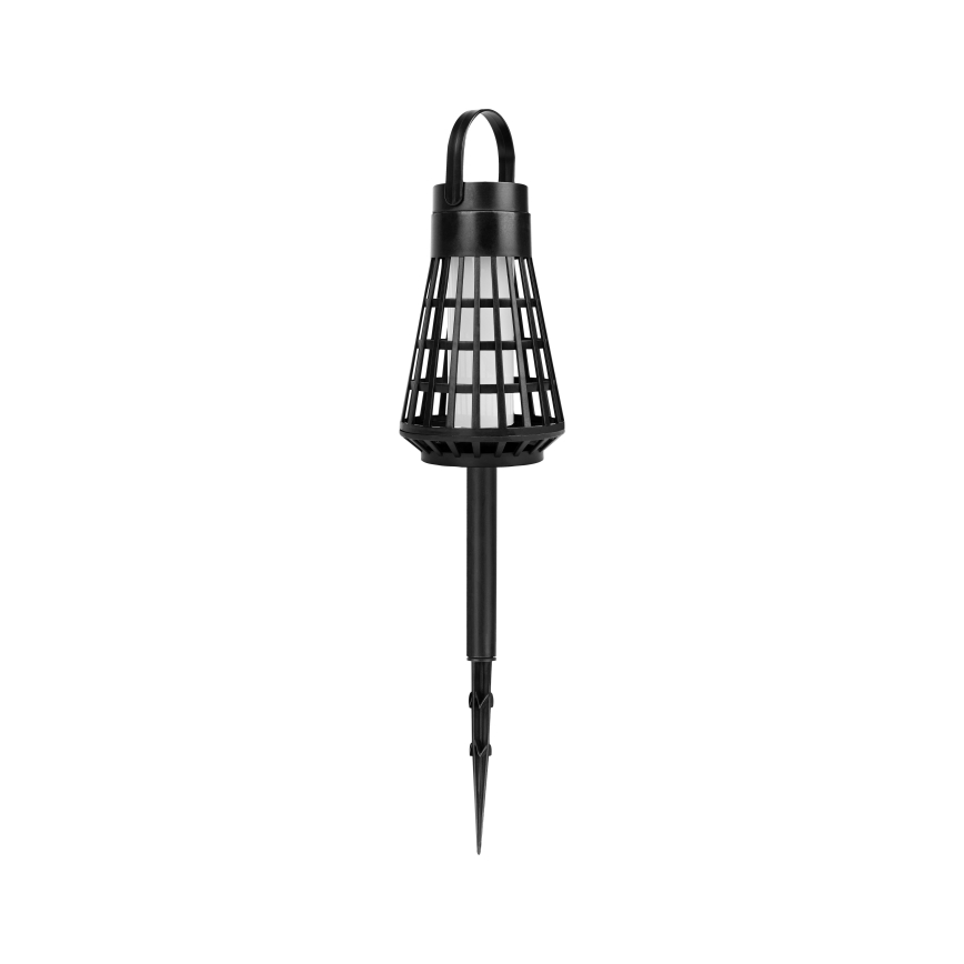 LED lampa solarna z czujnikiem 2 w 1 LED/1W/3,7V IP54 300 mAh czarna